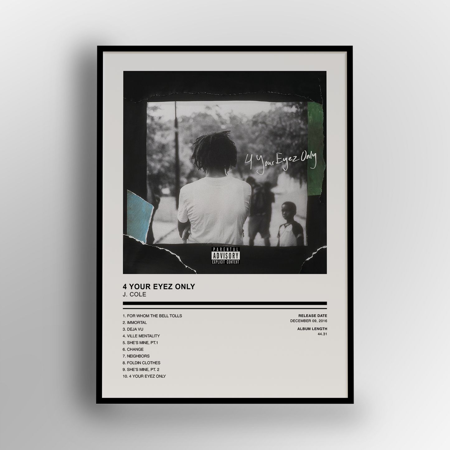 J. Cole - 4 Your Eyez Only Poster