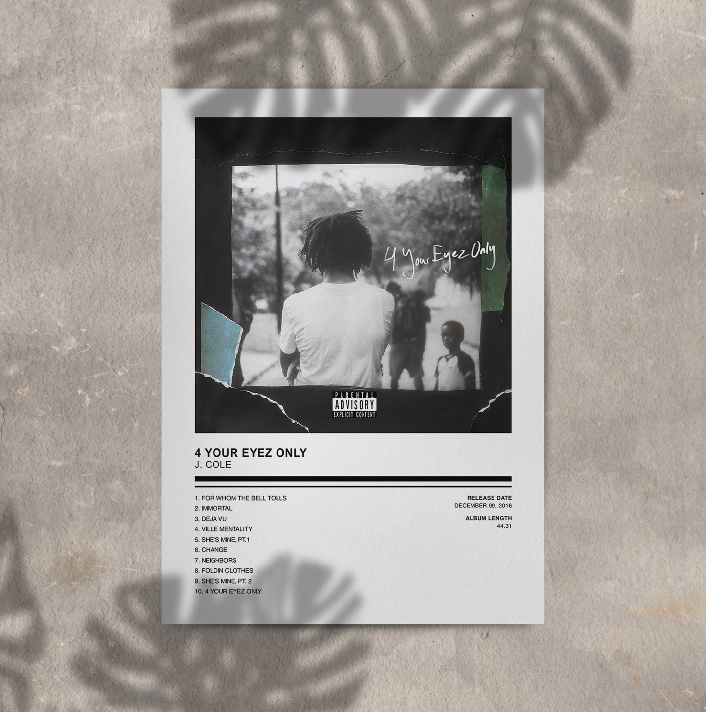 J. Cole - 4 Your Eyez Only Poster