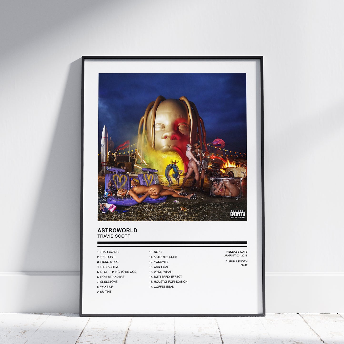 Travis Scott - Astroworld Night Poster
